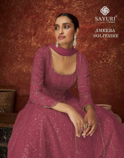 Ameera Solitaire By Sayuri Designer Partywear Gown Collection